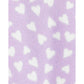 Carter's Girl's Footies Sheep Heart Zip up Fleece Footie Purple Size 9MOS