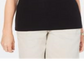 Karen Scott Women's Cotton Pineapple Graphic Print T-Shirt Black Size Small
