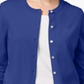 Karen Scott Women's Crew Neck Cardigan Blue Size Small