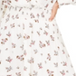 American Rag Junior's Floral Faux Wrap Dress White Size X-Small