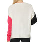DKNY Women's Long Sleeve Crew Neck Sweater White Size Small