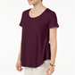 JM CollectionWomen's Scoop Neck Top Red Size XX-Large