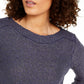 INC International Concepts Women's Shine Sweater Blue Size Petite Small