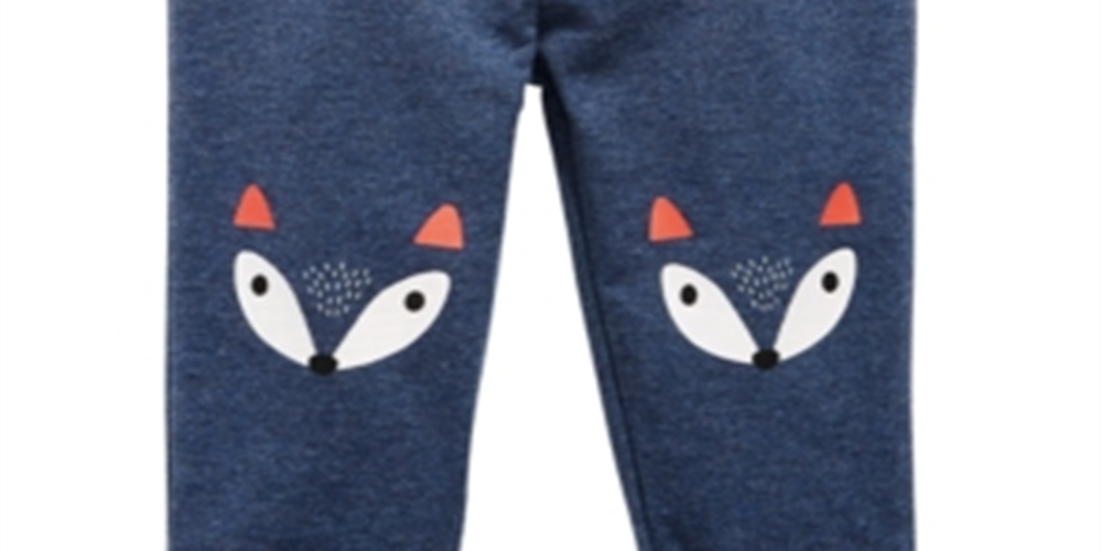 First Impressions Baby Boy's Fox Jogger Pants Blue Size 12MOS