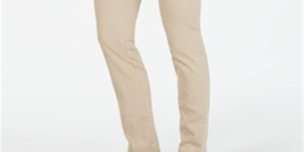 Charter Club Women's Chelsea Stretch Twill Skinny Pants Brown Size 6 Petite