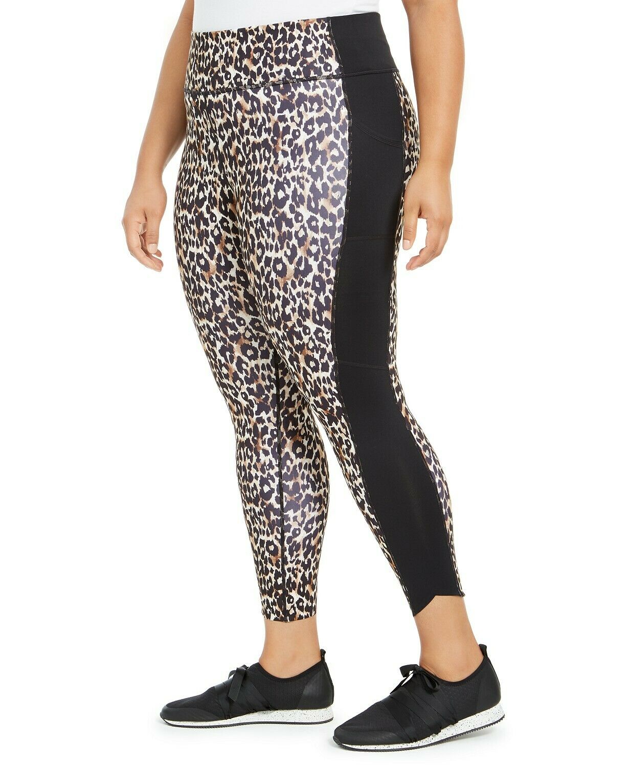 Ideology Women's Running Fitness Athletic Leggings Brown Size 2X