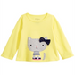 First Impressions Baby Girl's Cat Print T-Shirt Yellow Size 6-9 Months