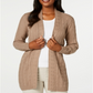 Karen Scott Women's Cable Knit Cardigan Chesnut Size Petite S