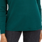 Karen Scott Women's Christmas Long Sleeve Shirt Green Size Petite Medium