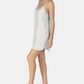 Betsey Johnson Women's Diamond Print Chemise Nightgown White Size Large