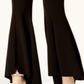 INC International Concepts Women's Tulip Hem Flare Pants Black Size 2 Petite