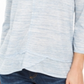 Style & Co Women's V Neck Top Blue Size X-Large