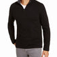Alfani Men's Solid Quarter Zip Sweater Black Size Small