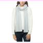 Style & Co Women's Rib Solid Grey Scarf Gray Size Regular