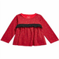 First Impressions Baby Girl's Cotton Long Sleeve Check Ruffle T-Shirt Red Size 18MOS