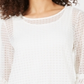 Alfani Women's Crochet Lace Top White Size Petite Medium