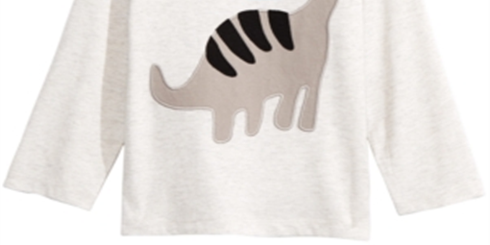 First Impressions Baby Boy's Dinosaur Print T-Shirt Brown Size 3-6MOS