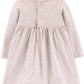Carter's Baby Girl's Long Sleeve Babydoll Dress Pink Size 18MOS