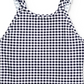 Ralph Lauren Girl's Gingham Ruffle Swimsuit Blue Size 9MOS