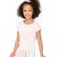 Ideology Little Girl's Heart Tie Front T-Shirt Pink Size 5