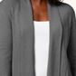 Karen Scott Women's Shawl Collar Cardigan Gray Size XX-Large