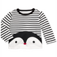 First Impressions Toddler Boy's Striped Penguin Print Cotton T-Shirt White Size 3T