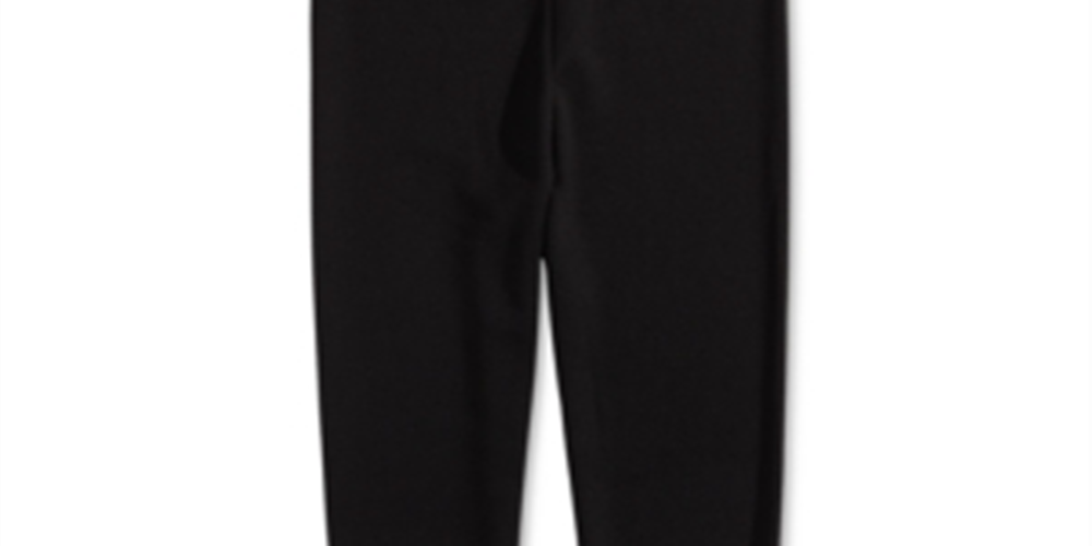Disney Big Girl's Ponte Knit Leggings Black Size Large