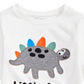 First Impressions Toddler Boy's Little Boss Dinosaur Print Cotton T-Shirt White Size 2T