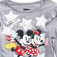 Disney Little Girl's Skating Mickey & Minnie T-Shirt Gray Size 5