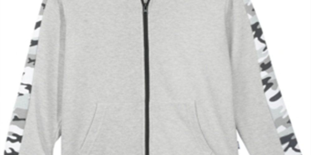 Univibe Big Boy's McCartney Full Zip Hoodie Gray Size Large