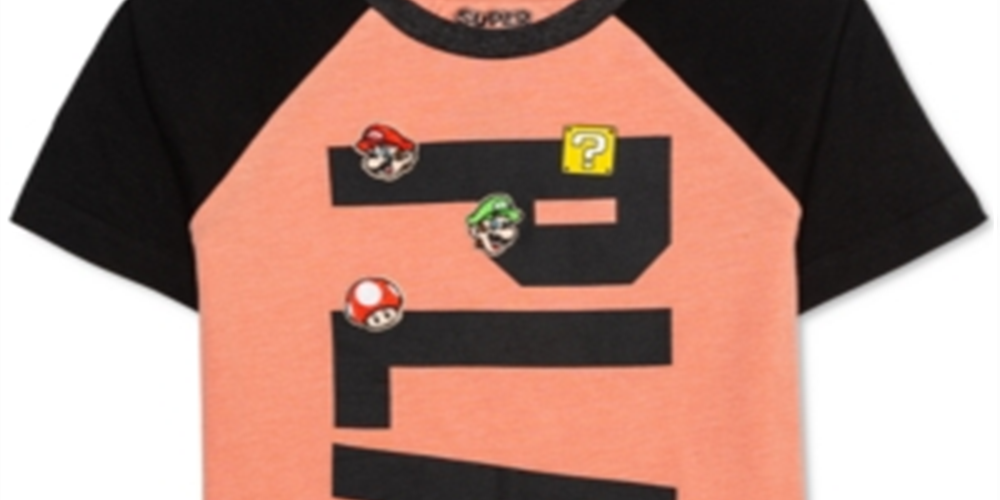Nintendo Toddler Boy's Super Play T-Shirt Orange Size 4