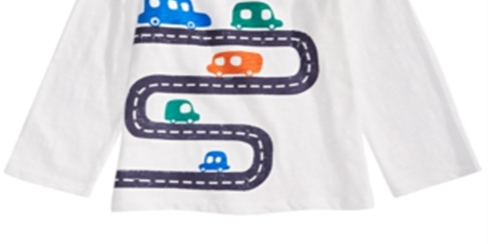 First Impressions Baby Boy's Cars Print Cotton T-Shirt White Size 24MOS