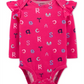 Carter's Baby Girl's Alphabet Collectible Bodysuit Pink Size 3 Months