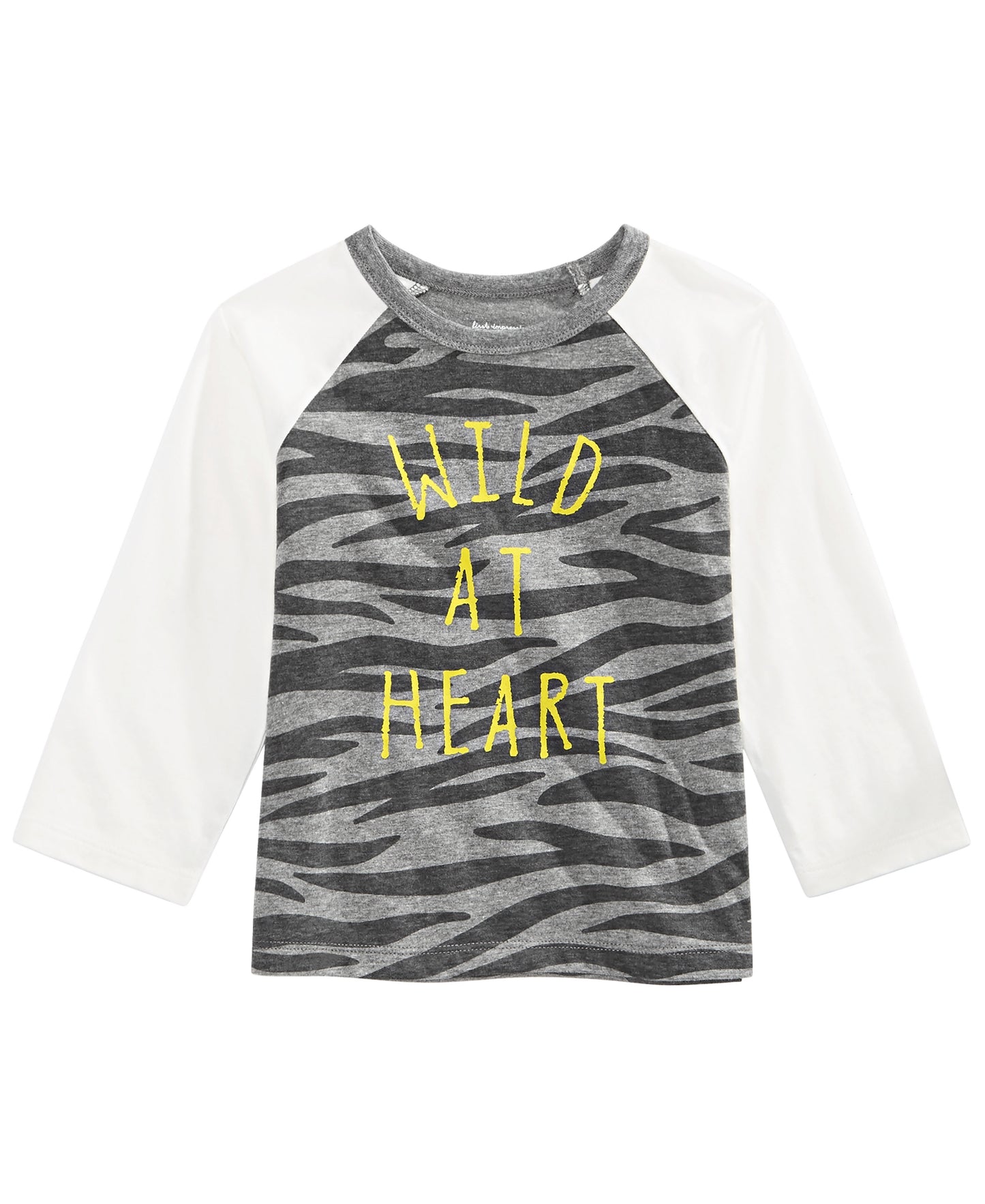 First Impressions Infant Boy's Wild at Heart Print T-shirt Gray Size 3-6MOS
