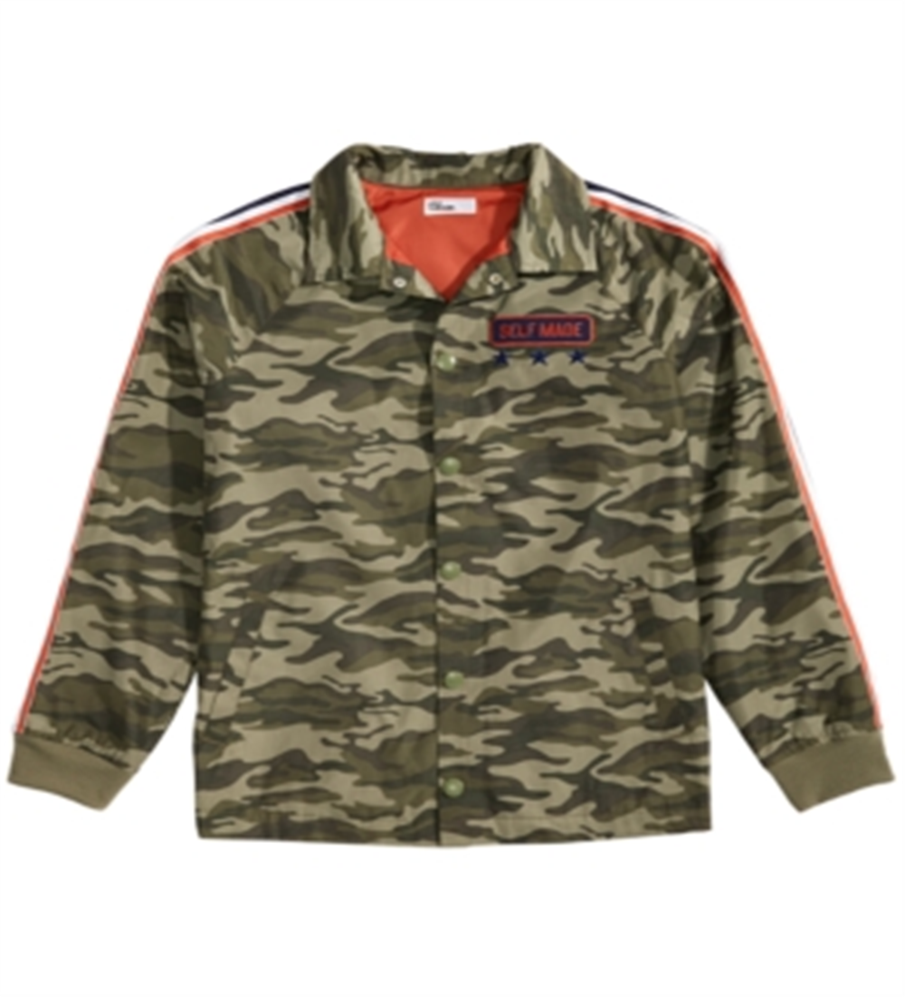 Epic Threads Big Boy's Camo Print Jacket Green Size X-Large