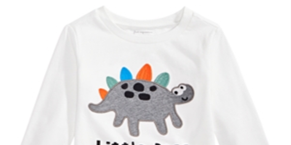 First Impressions Toddler Boy's Little Boss Dinosaur Print Cotton T-Shirt White Size 4T