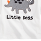 First Impressions Toddler Boy's Little Boss Dinosaur Print Cotton T-Shirt White Size 4T