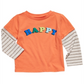 First Impressions Toddler Boy's Happy Print Layered Look T-Shirt Orange Size 2T