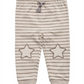 First Impressions Toddler Boy's Striped Star Patch Jogger Pants Brown Size 3T