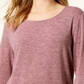 Style & Co Women's Tiered Sleeve Top Mesa Rose Size XS