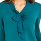 Charter Club Women's Woven Tie Top Green Size XX-Large