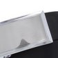 Perry Ellis Men's Shiny Leather Reversible Plaque Belt Black Size 36