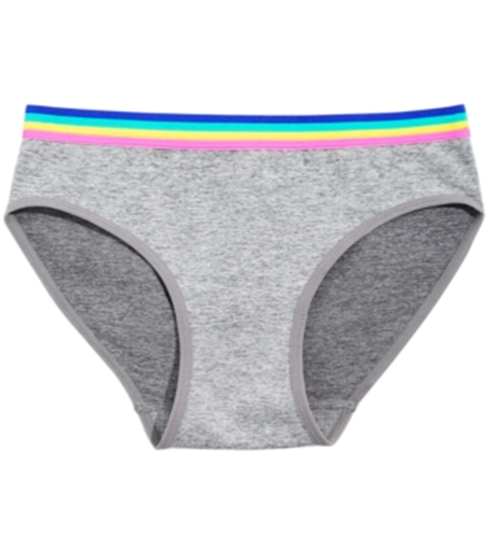Maidenform लिटिल एंड बिग गर्ल रेनबो वेस्ट सीमलेस हिपस्टर अंडरवियर रेनबो साइज़ X-लार्ज