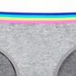 Maidenform लिटिल एंड बिग गर्ल रेनबो वेस्ट सीमलेस हिपस्टर अंडरवियर रेनबो साइज़ X-लार्ज