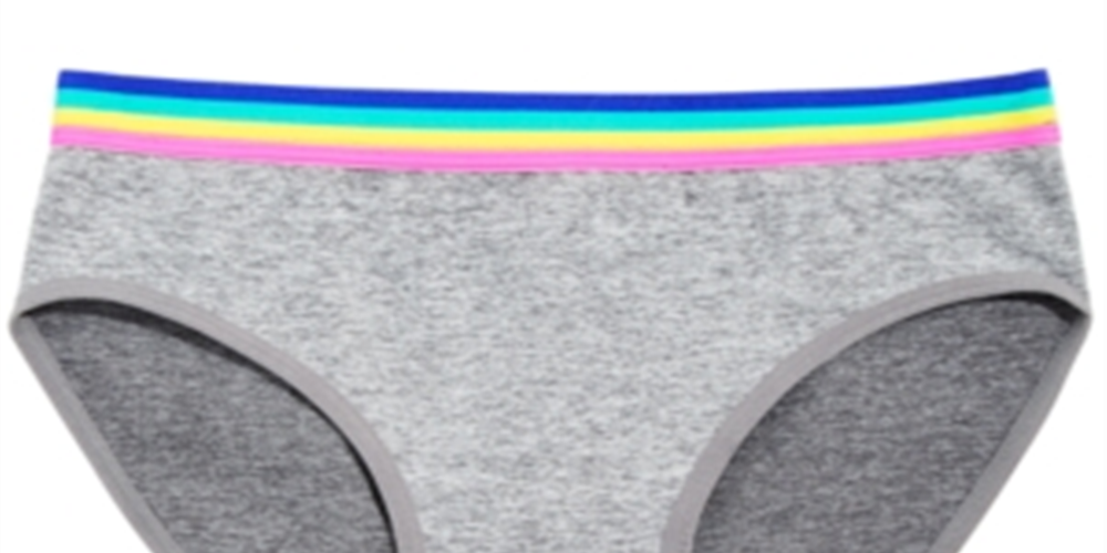 Maidenform लिटिल एंड बिग गर्ल रेनबो वेस्ट सीमलेस हिपस्टर अंडरवियर रेनबो साइज़ X-लार्ज