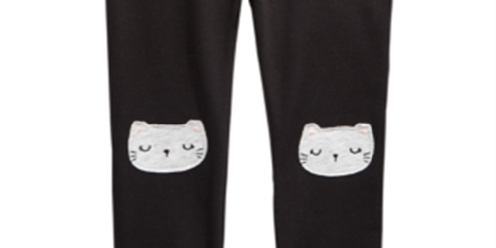 First Impressions Baby Girl's Cat Leggings Black Size 18MOS