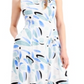 Alfani Women's Printed Fit & Flare Dress Blue Size 6 Petite