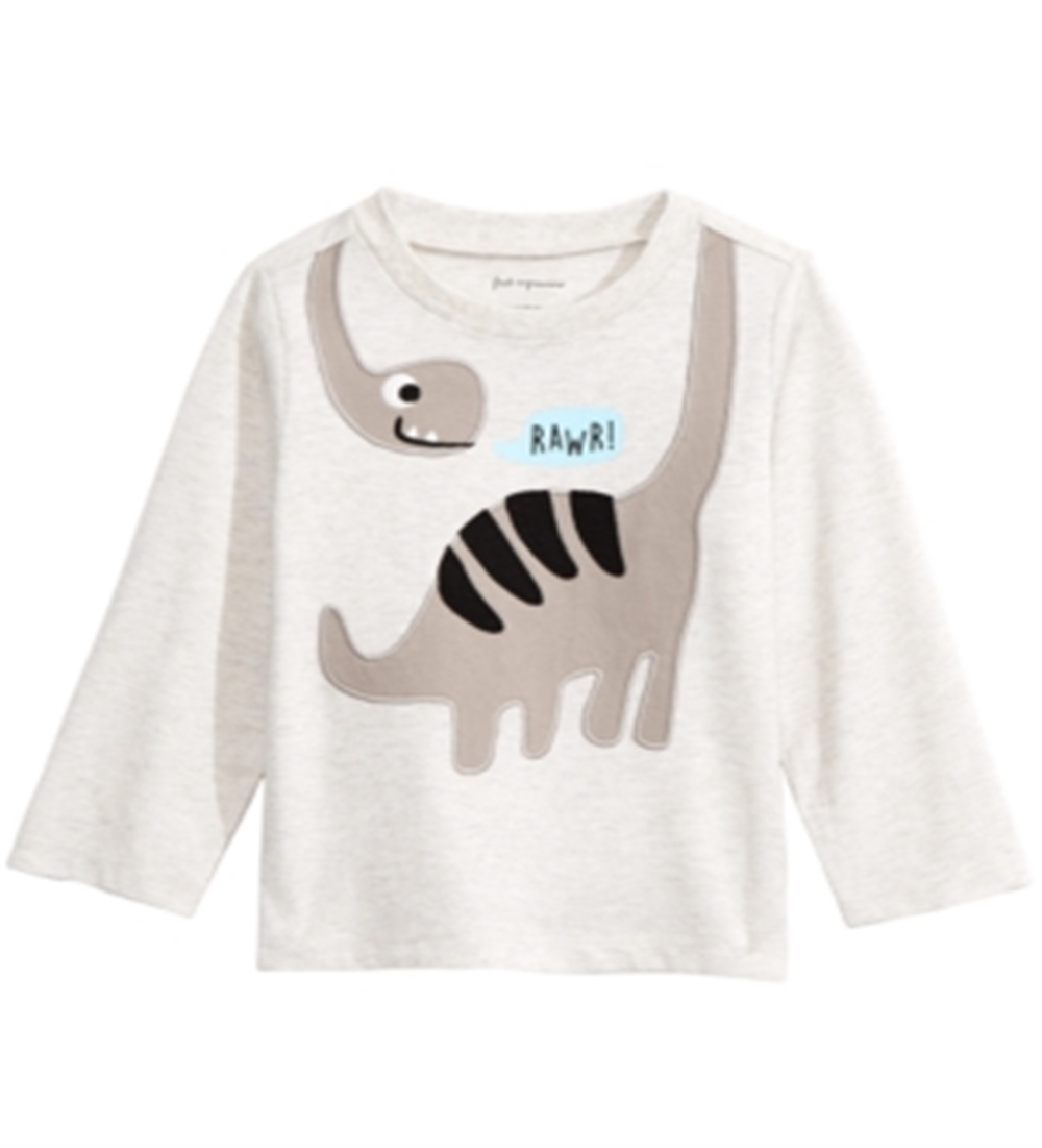 First Impressions Baby Boy's Dinosaur Print T-Shirt Brown Size 12MOS
