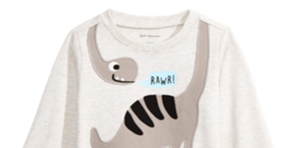 First Impressions Baby Boy's Dinosaur Print T-Shirt Brown Size 12MOS