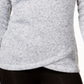 Ideology Women's Cowl Neck Fleece Pullover Sweater White Size X-Small
